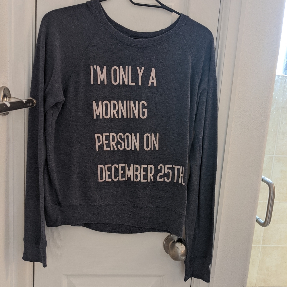 Size medium light gray sweater